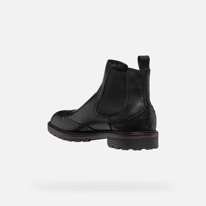 Geox Ankle Boots WALK PLEASURE C MAN Black Chelsea Boots Black 8211 Man