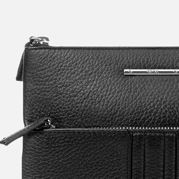 Geox Bags CLUDEY Men039s Black Shoulder Bag CASHMERE Black 8211 Man