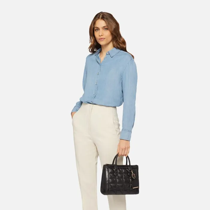 Geox Bags OLYMPIY A Handbag Black Woman Geox Black 8211 Woman