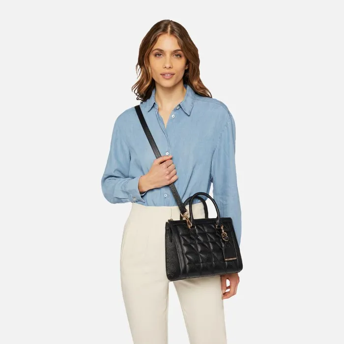 Geox Bags OLYMPIY A Handbag Black Woman Geox Black 8211 Woman