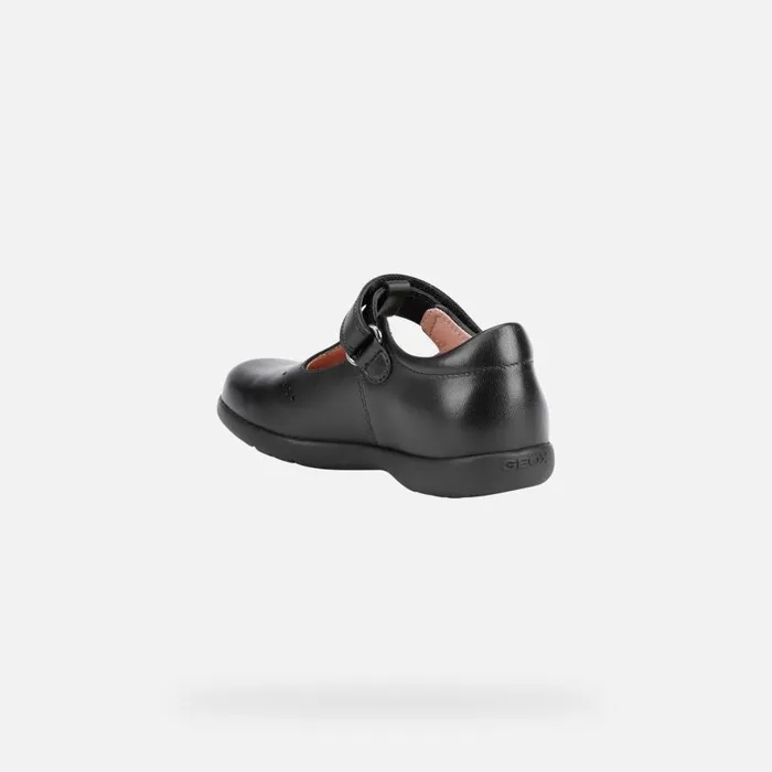 Geox Ballerinas NAIMARA Junior Girl039s Leather Ballerina Flats Online Black 8211 Kids