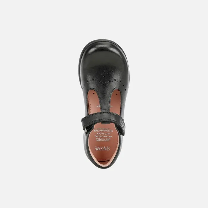 Geox Ballerinas NAIMARA Junior Girl039s Leather Ballerina Flats Online Black 8211 Kids