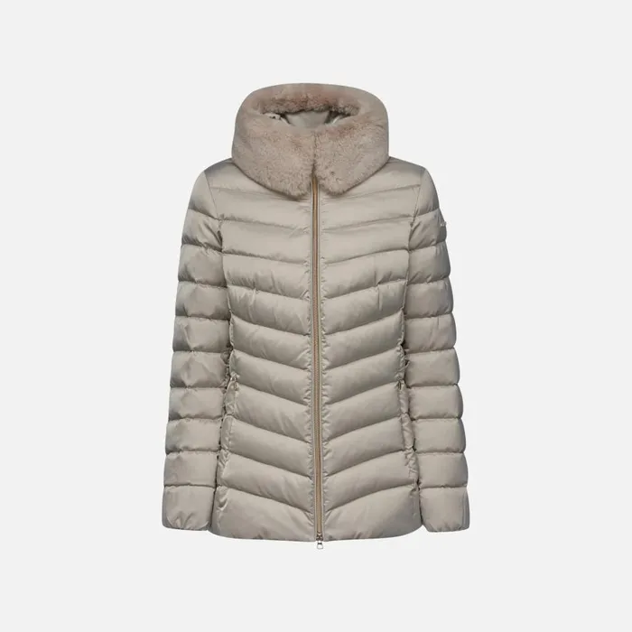Geox Down Jackets BETTANIE WOMAN String Short Down Jacket String 8211 Woman