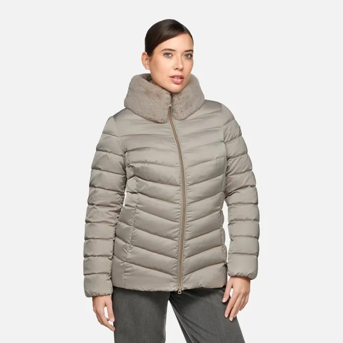 Geox Down Jackets BETTANIE WOMAN String Short Down Jacket String 8211 Woman