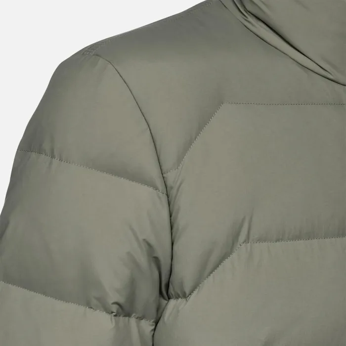 Geox Down Jackets ELVER MAN Light Olive Green Short Down Jacket Light Olive Green 8211 Man