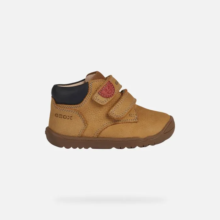 Geox First Steps MACCHIA C Sneakers With Straps Biscuit Baby Geox Biscuit 8211 Kids