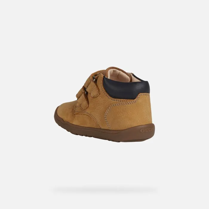 Geox First Steps MACCHIA C Sneakers With Straps Biscuit Baby Geox Biscuit 8211 Kids