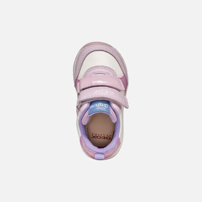 Geox First Steps RISHON BABY WhitePink LiloandStitch 8211 Disney Whitepink 8211 Kids