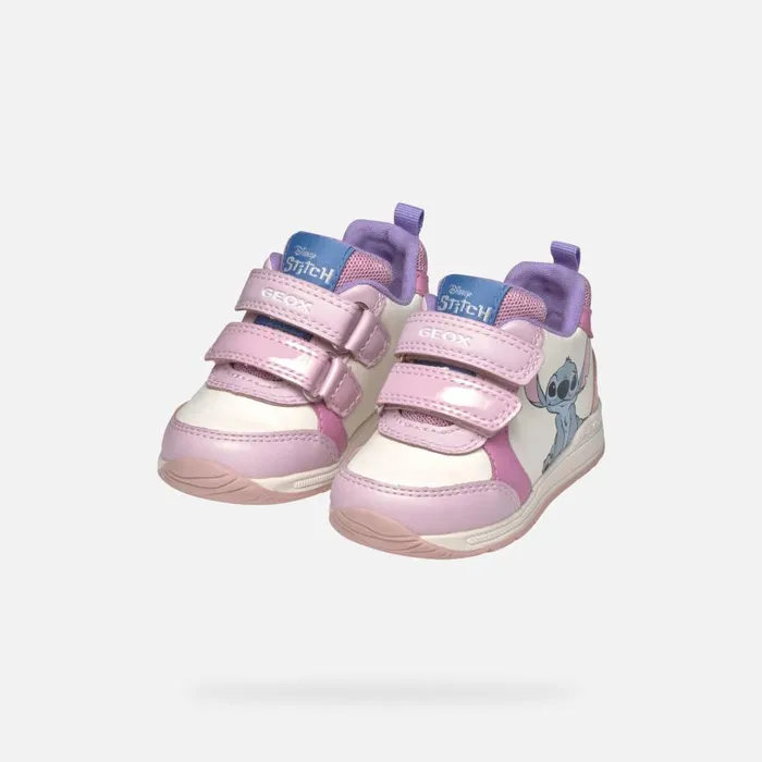 Geox First Steps RISHON BABY WhitePink LiloandStitch 8211 Disney Whitepink 8211 Kids