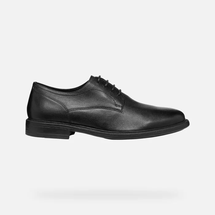 Geox Formal Shoes TERENCE MAN Black Leather Shoes Black 8211 Man