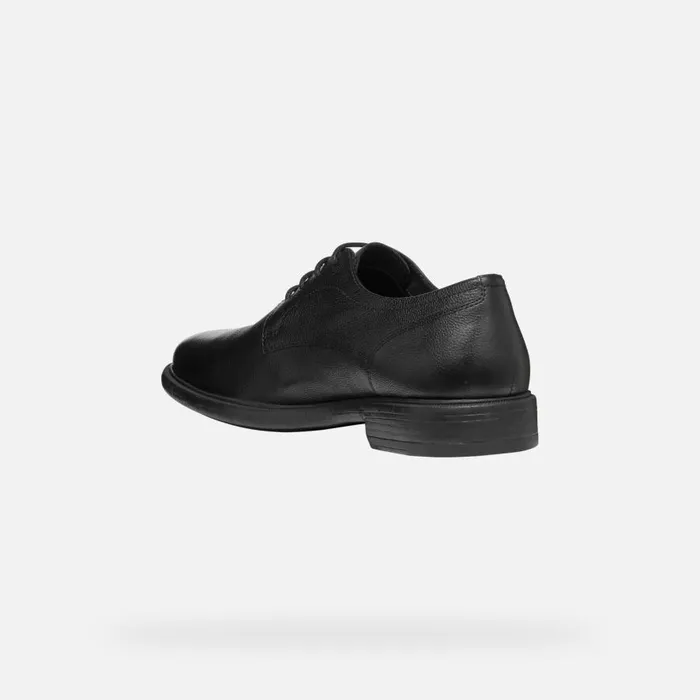 Geox Formal Shoes TERENCE MAN Black Leather Shoes Black 8211 Man