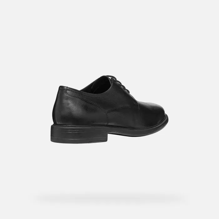 Geox Formal Shoes TERENCE MAN Black Leather Shoes Black 8211 Man