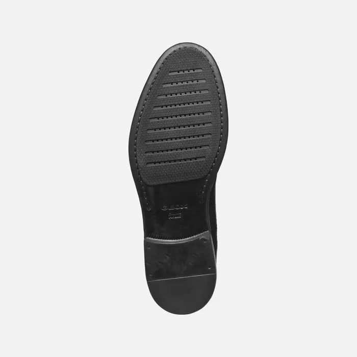 Geox Formal Shoes TERENCE MAN Black Leather Shoes Black 8211 Man