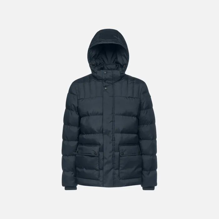 Geox Jackets SANDFORD MAN Sky CaptainDress Blues Quilted Jacket Sky Captaindress Blues 8211 Man Geox Jackets SANDFORD MAN Sky CaptainDress Blues Quilted Jacket Sky Captaindress Blues 8211 Man