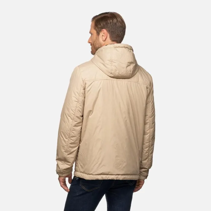Geox Jackets SIRON MAN NougatSky Captain Reversible Jacket Nougatsky Captain 8211 Man