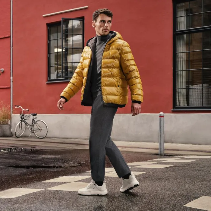 Geox Jackets SPHERICA MAN AsphaltHarvest Gold Reversible Jacket Asphaltharvest Gold 8211 Man