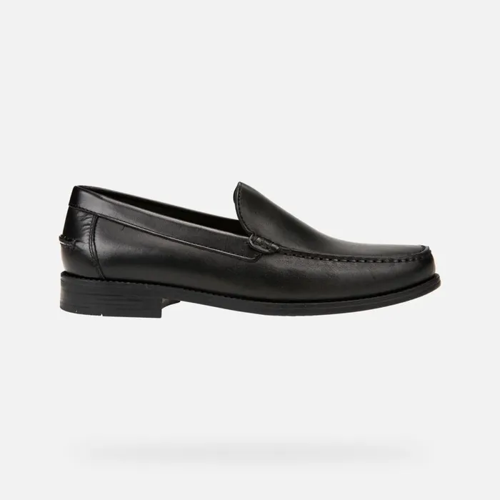 Geox Loafers NEW DAMON A Leather Loafers Black Man Geox Black 8211 Man