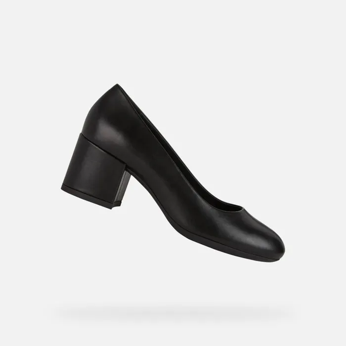 Geox Pumps ELEANA Women039s Black Medium Heel Pumps Geox Black 8211 Woman