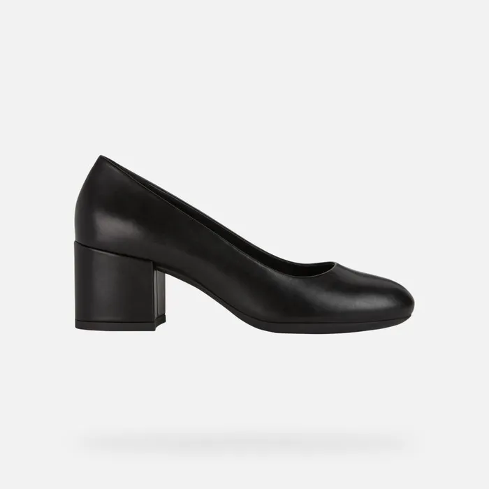 Geox Pumps ELEANA Women039s Black Medium Heel Pumps Geox Black 8211 Woman