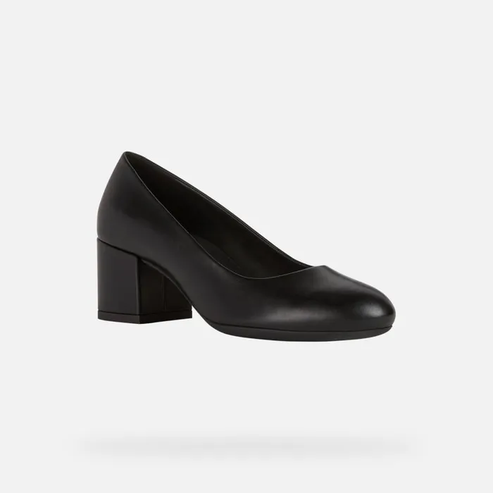 Geox Pumps ELEANA Women039s Black Medium Heel Pumps Geox Black 8211 Woman