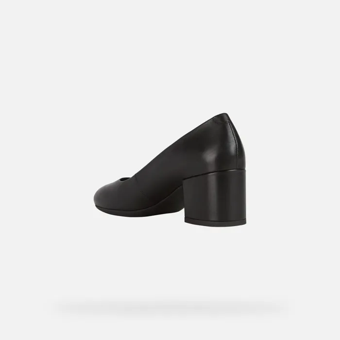 Geox Pumps ELEANA Women039s Black Medium Heel Pumps Geox Black 8211 Woman