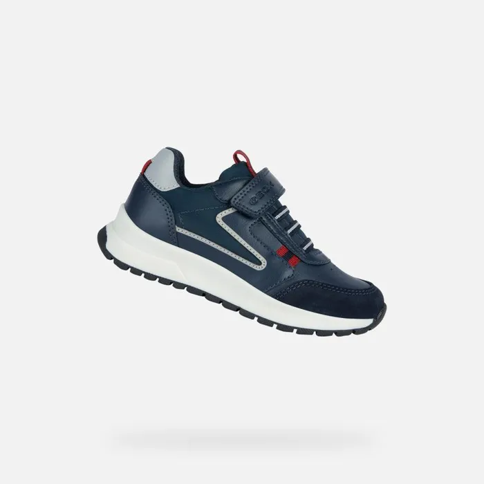 Geox Sneakers BRIEZEE A Low Top Sneakers Navy Blue Junior Boy Geox Navydark Red 8211 Kids Geox Sneakers BRIEZEE A Low Top Sneakers Navy Blue Junior Boy Geox Navydark Red 8211 Kids