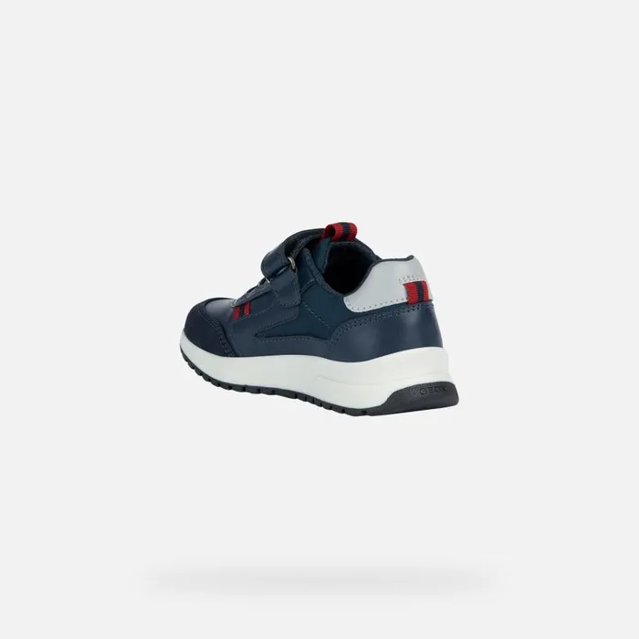 Geox Sneakers BRIEZEE A Low Top Sneakers Navy Blue Junior Boy Geox Navydark Red 8211 Kids