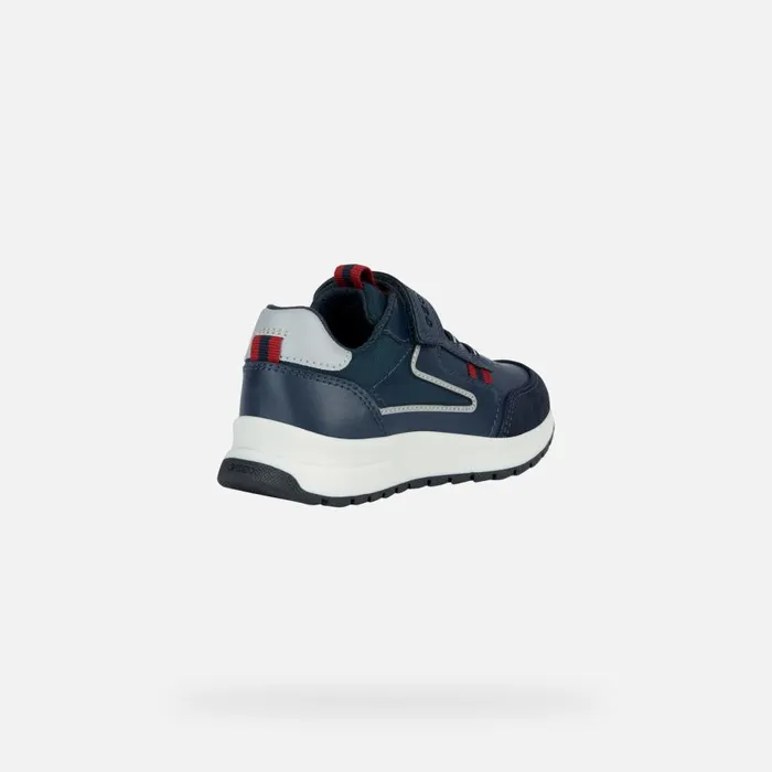 Geox Sneakers BRIEZEE A Low Top Sneakers Navy Blue Junior Boy Geox Navydark Red 8211 Kids