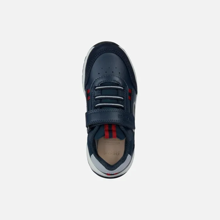 Geox Sneakers BRIEZEE A Low Top Sneakers Navy Blue Junior Boy Geox Navydark Red 8211 Kids