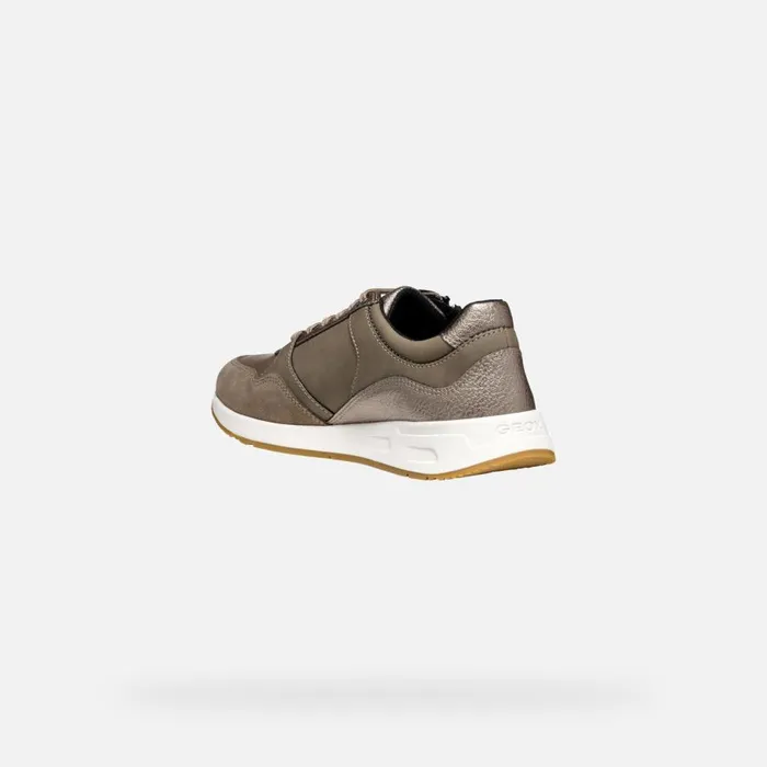 Geox Sneakers BULMYA WOMAN Dove GreyTaupe Low Top Sneakers Dove Greytaupe 8211 Woman