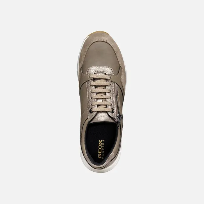 Geox Sneakers BULMYA WOMAN Dove GreyTaupe Low Top Sneakers Dove Greytaupe 8211 Woman