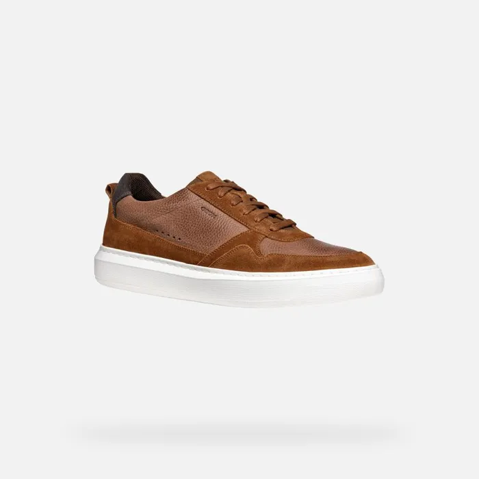 Geox Sneakers DEIVEN MAN Brown Cotto Low Top Sneakers Brown Cotto 8211 Man