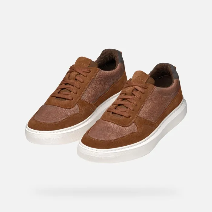 Geox Sneakers DEIVEN MAN Brown Cotto Low Top Sneakers Brown Cotto 8211 Man