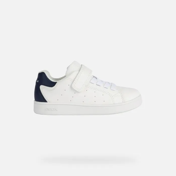 Geox Sneakers ECLYPER A Low Top Sneakers White Kids SPORT BASIC Whitenavy 8211 Kids