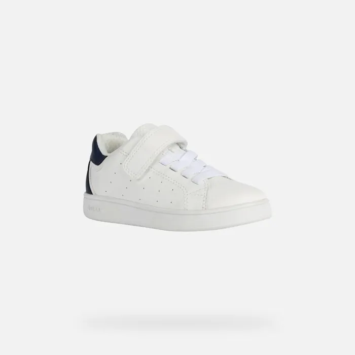 Geox Sneakers ECLYPER A Low Top Sneakers White Kids SPORT BASIC Whitenavy 8211 Kids