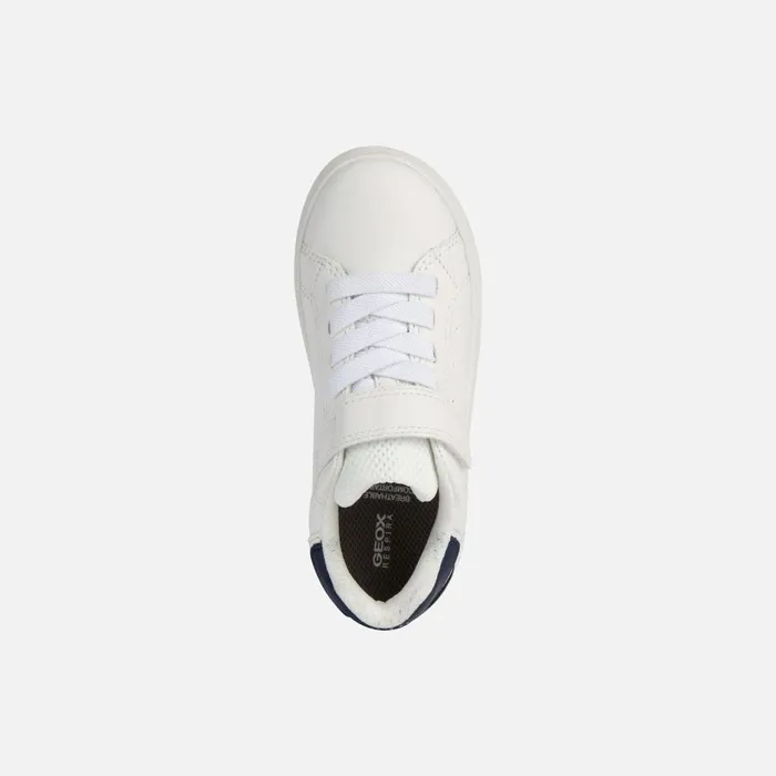 Geox Sneakers ECLYPER A Low Top Sneakers White Kids SPORT BASIC Whitenavy 8211 Kids