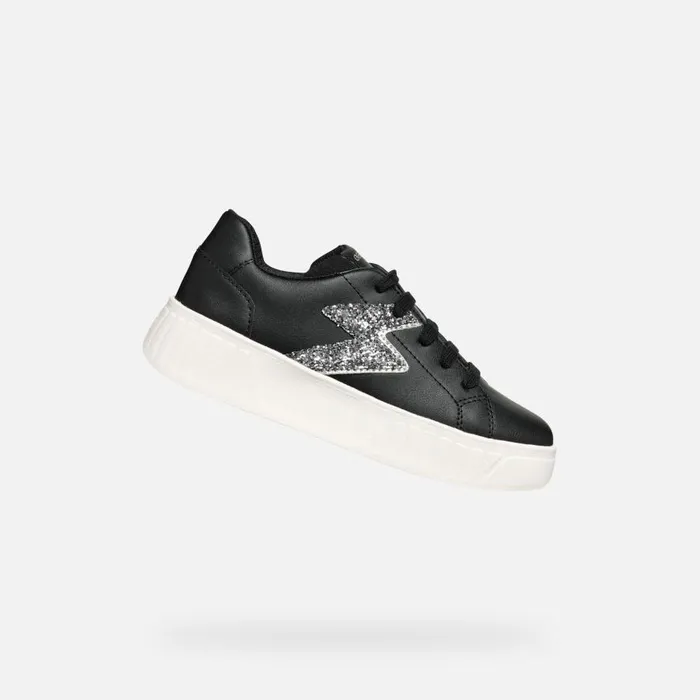 Geox Sneakers MIKIROSHI GIRL BlackDark Silver Low Top Sneakers Blackdark Silver 8211 Kids Geox Sneakers MIKIROSHI GIRL BlackDark Silver Low Top Sneakers Blackdark Silver 8211 Kids