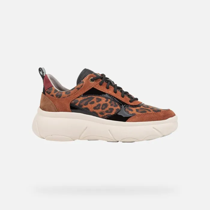 Geox Sneakers NEBULA 20 X WOMAN Cognac Low Top Sneakers Cognac 8211 Woman