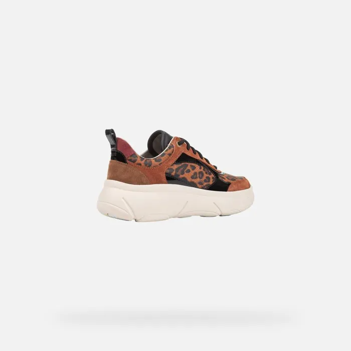 Geox Sneakers NEBULA 20 X WOMAN Cognac Low Top Sneakers Cognac 8211 Woman
