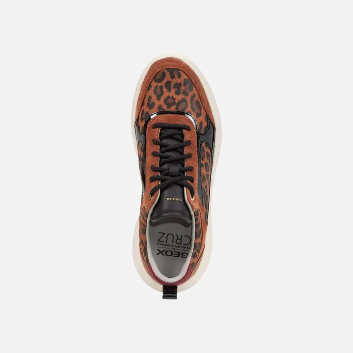 Geox Sneakers NEBULA 20 X WOMAN Cognac Low Top Sneakers Cognac 8211 Woman