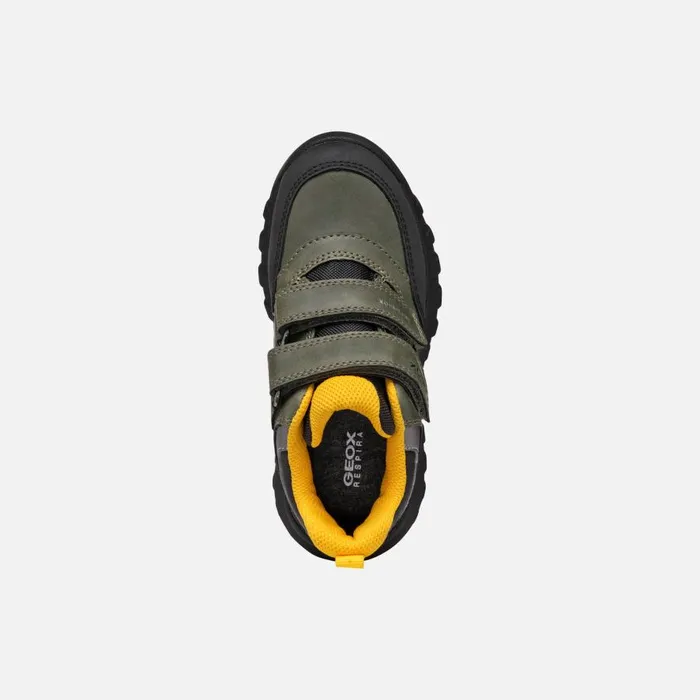 Geox Sneakers SIMBYOS ABX BOY Dark GreenBlack Low Top Sneakers Dark Greenblack 8211 Kids