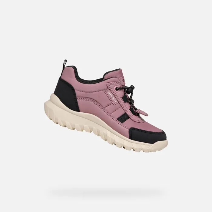 Geox Sneakers SIMBYOS ABX JUNIOR Dark RoseBlack Waterproof Trainers Dark Roseblack 8211 Kids Geox Sneakers SIMBYOS ABX JUNIOR Dark RoseBlack Waterproof Trainers Dark Roseblack 8211 Kids