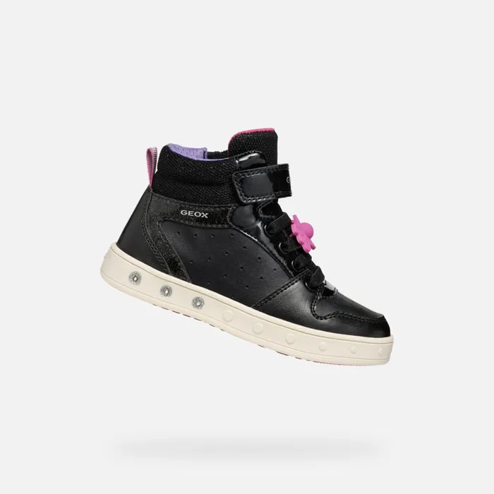 Geox Sneakers SKYLIN GIRL BlackFuchsia High Top Sneakers Blackfuchsia 8211 Kids Geox Sneakers SKYLIN GIRL BlackFuchsia High Top Sneakers Blackfuchsia 8211 Kids