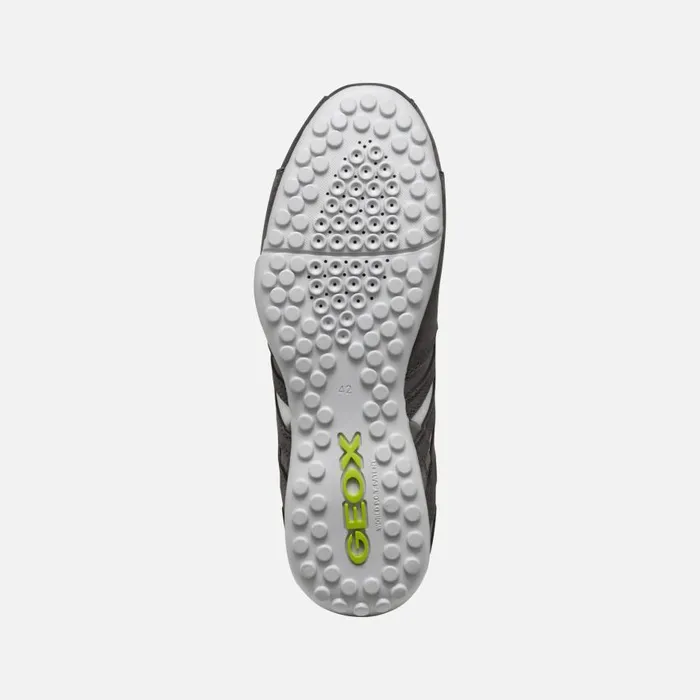 Geox Sneakers SNAKE MAN GraphiteLime Green Low Top Sneakers Graphitelime Green 8211 Man