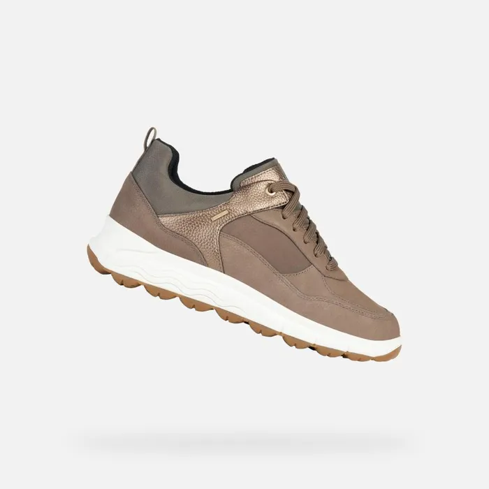 Geox Sneakers SPHERICA 4X4 B ABX Waterproof Shoes Taupe Woman Geox Dark Taupelead 8211 Woman Geox Sneakers SPHERICA 4X4 B ABX Waterproof Shoes Taupe Woman Geox Dark Taupelead 8211 Woman