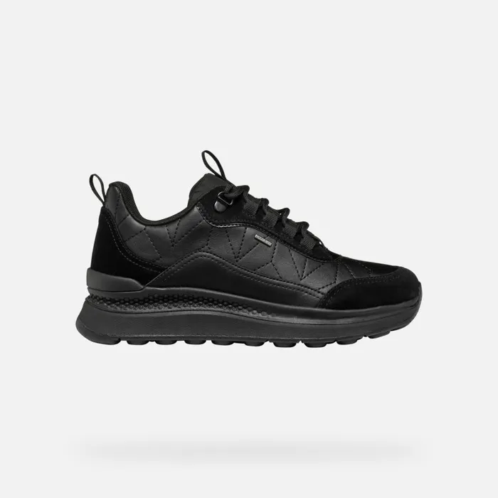 Geox Sneakers SPHERICA ACTIF X2 ABX WOMAN Black Waterproof Trainers Black 8211 Woman