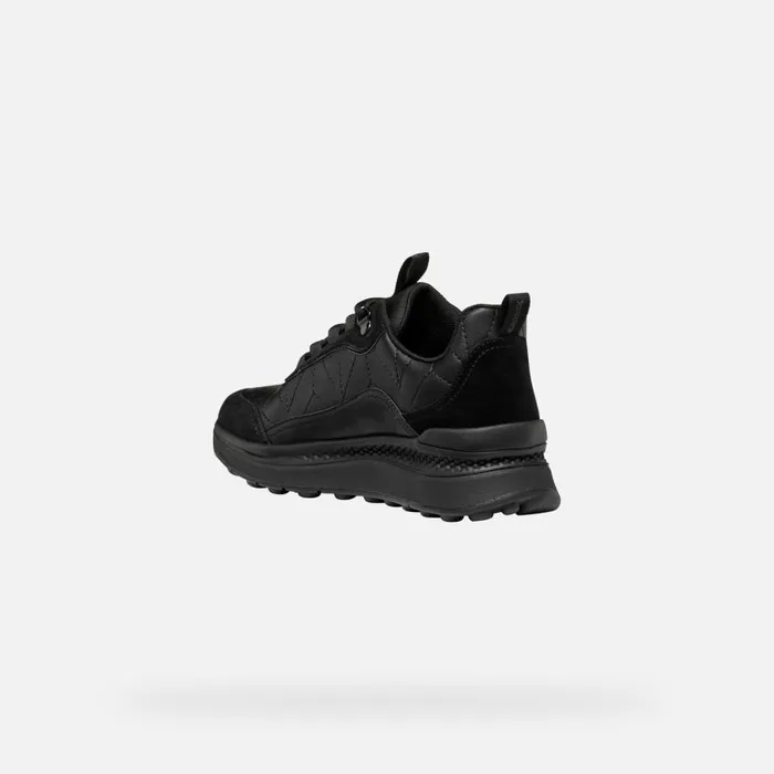 Geox Sneakers SPHERICA ACTIF X2 ABX WOMAN Black Waterproof Trainers Black 8211 Woman