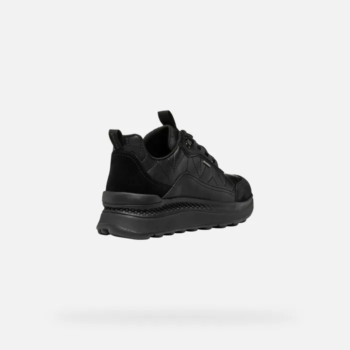 Geox Sneakers SPHERICA ACTIF X2 ABX WOMAN Black Waterproof Trainers Black 8211 Woman