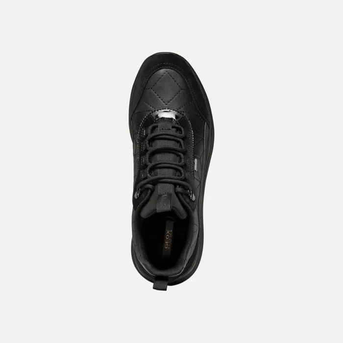 Geox Sneakers SPHERICA ACTIF X2 ABX WOMAN Black Waterproof Trainers Black 8211 Woman