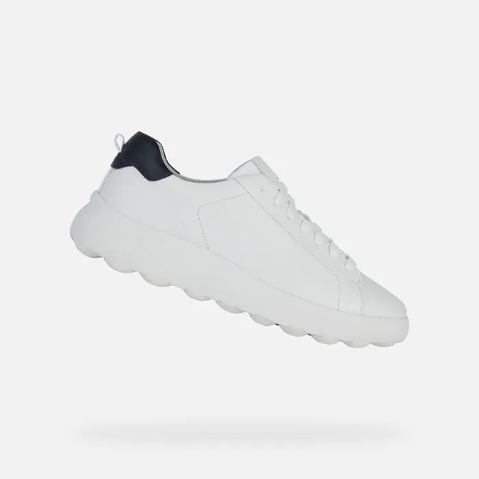 Geox Sneakers SPHERICA EC41 Men039s White Low Top Sneakers Geox White 8211 Man Geox Sneakers SPHERICA EC41 Men039s White Low Top Sneakers Geox White 8211 Man